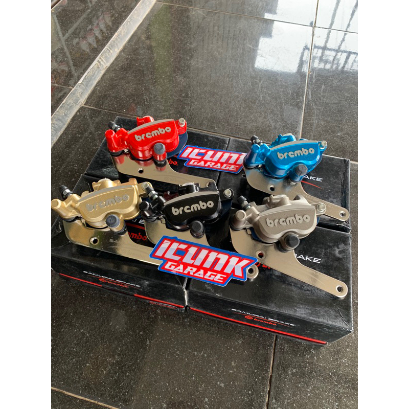 kaliper BREMBO samurai model niiissin samurai (sebelah kiri) matic honda PNP KLX CRF WR KX HUSQIVARN