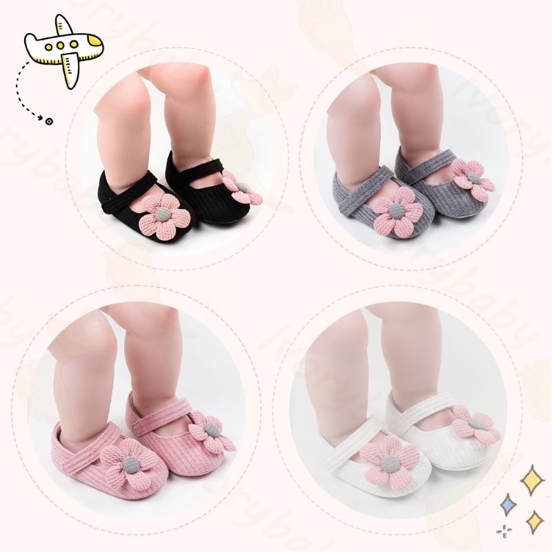 PREWALKER BUNGA / KAOS KAKI BAYI / SEPATU BAYI / KAOS KAKI ANTI SLIP BAYI / SEPATU SENDAL BABY