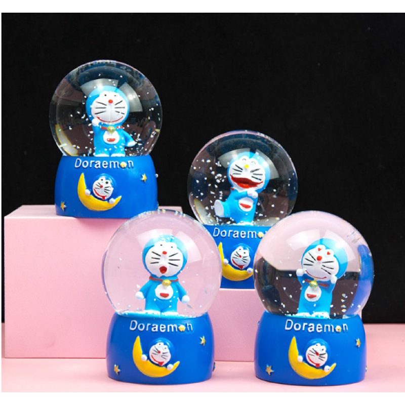 bola kristal salju lampu snowball unicorn bear papapig dolphin  kado