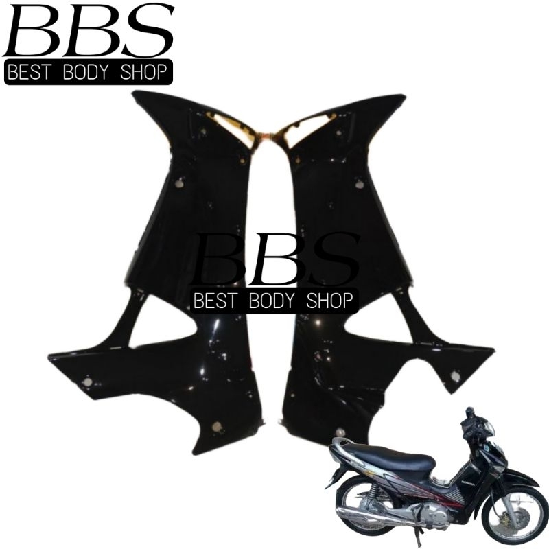 Cover Body Sayap Dalam Honda Supra X 125D | Bodi Sayap Dalam Supra X 125 Old/Lama Warna Hitam / Mera