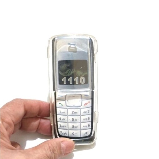 Mika bening transparan pelindung Hp Nokia 1110 1315 1600 3200 5200 5500 6080 6630 & 6680 ada belt cl
