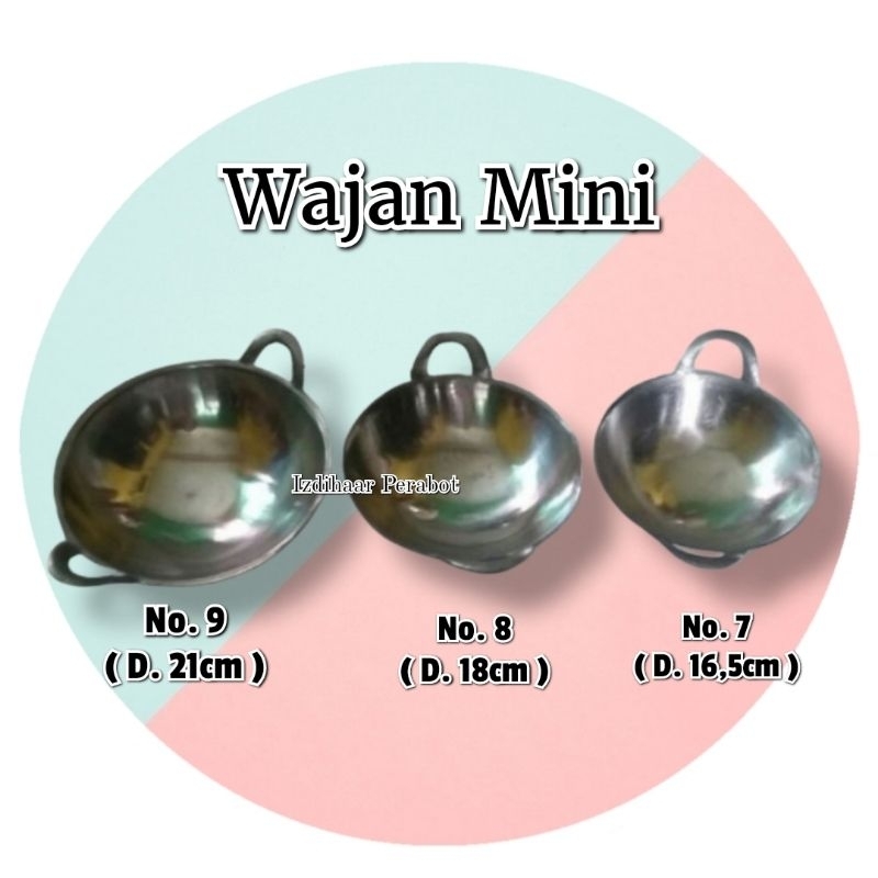 Wajan Mini / Kecil Kuali Mini / Wajan Cucur , Serabi , Batik