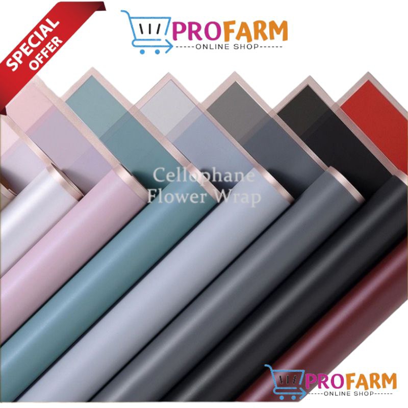 

TRANSPARENT CELLOPHANE GOLD FRAME / Flower Wrapping / Kertas Grosiran / Kertas Termurah / Kertas Bunga / Flower paper / Kertas Kado / Kertas Wrapping / Kertas Kado / Wrap / Florist / Toko Bunga / Kertas Buket Bunga / Kertas Bouquet Bunga / Buket Paper