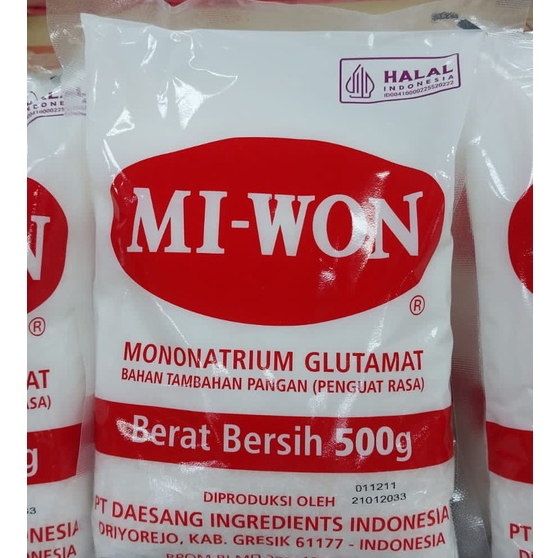 

Miwon Mononatrium Glutamat (Penguat Rasa) 500gr