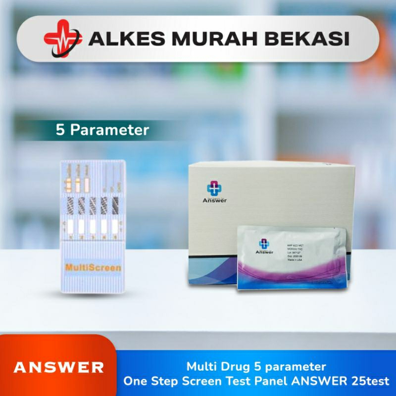 Answer multi drug / tes narkoba answer / tes narkoba / tes amp, bzo, met, thc, mop, coc / multi drug