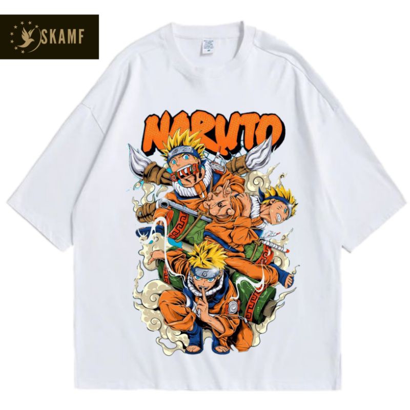 T-SHIRT | NARUTO SHIPPUDEN | BAJU ANIME JAPAN 90's | KAOS ANIMASI DESIGN BOOTLEG-VINTAGE | BAJU NARU