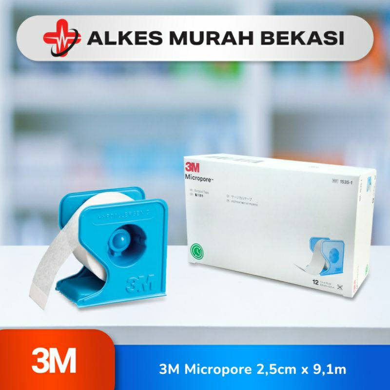 MICROPORE 1inc 3M PER BOX/ MICROPORE 1 IN/ PLESTER PEREKAT