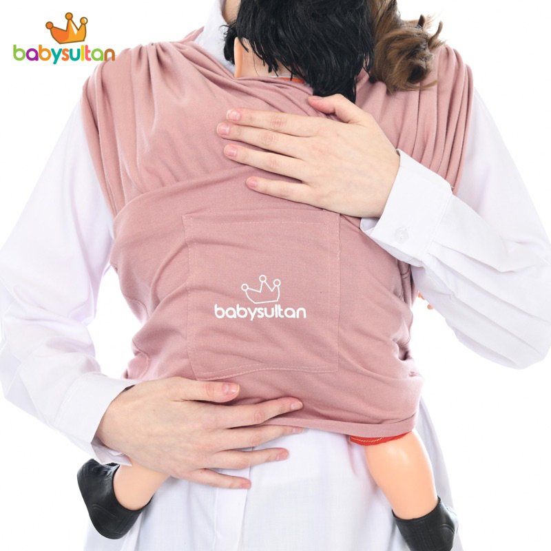 Gendongan Bayi Depan M Shape 3in1 Fast Baby Wrap Premium dengan Sash Belt babysultan