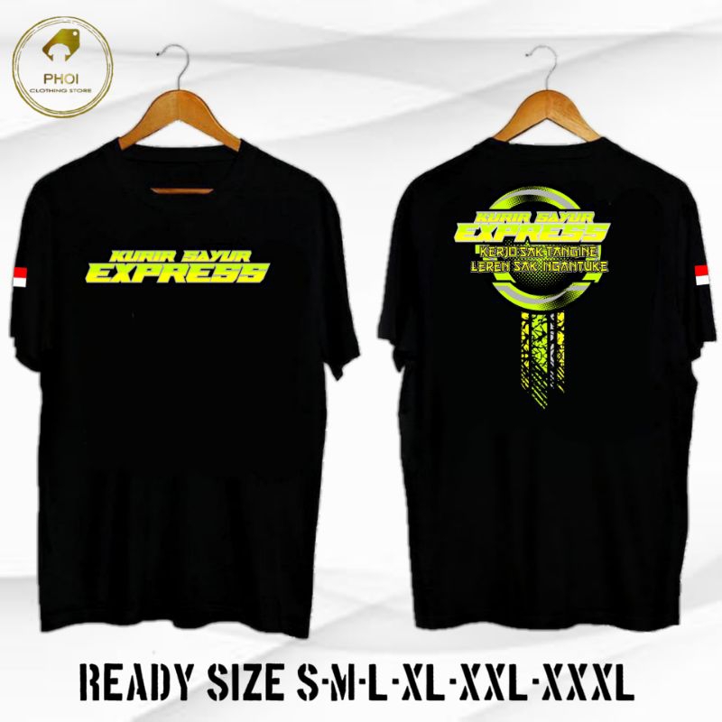 Kaos Kata-Kata Kurir Sayur Express