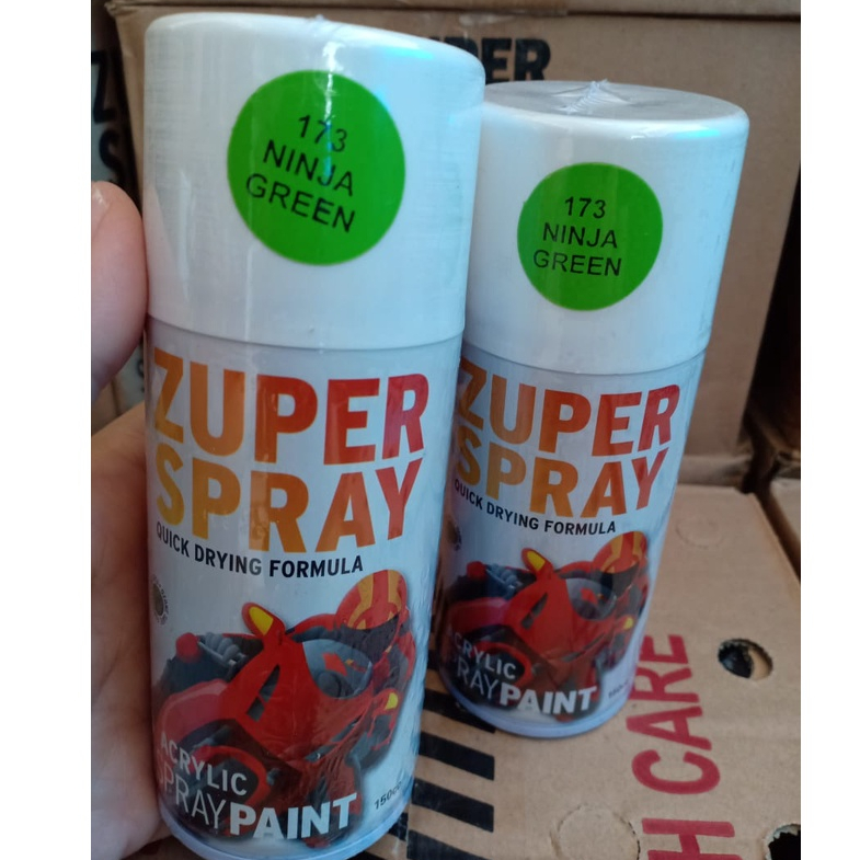 Pilok Pilox Zuper Spray Paint Warna P173 Ninja Green / Hijau Ninja Kawasaki (150cc/150ml)