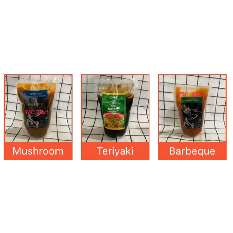 

Mytaste Sauce 500gr / My / taste / maytaste / saus / sauce / Halal / Mushroom / jamur / Teriyaki