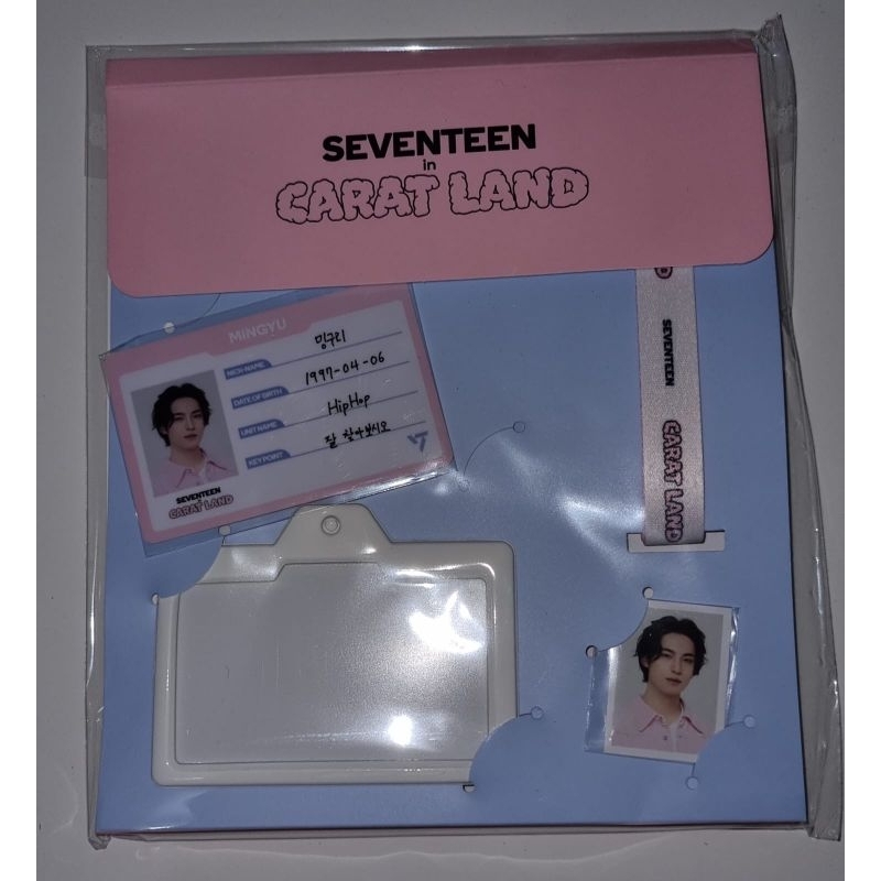 [READY STOCK] OFFICIAL MERCH SEVENTEEN IN CARATLAND ID CARD HOLDER SET SEALED