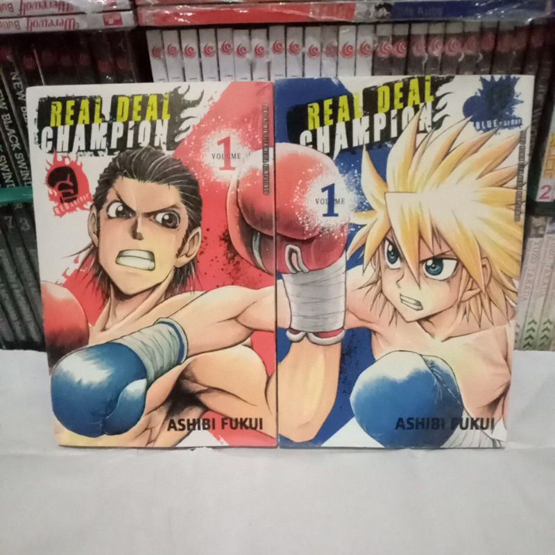 Komik Real Deal Champion Set Red+Blue Corner - Ashibi Fukui