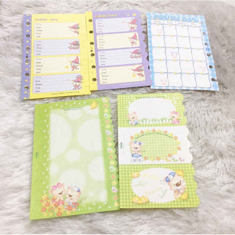 

Original Korea Isi File Diary Ordner Organizer Mix Refill