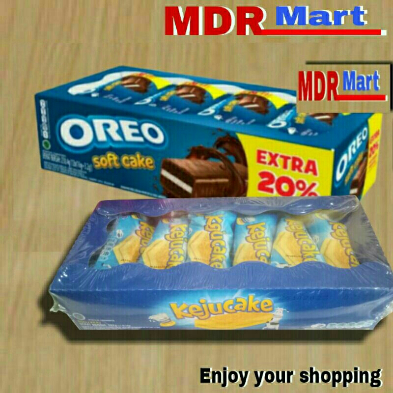 

OREO Bolu Soft cake keju/coklat 1 pack isi 12 pcs