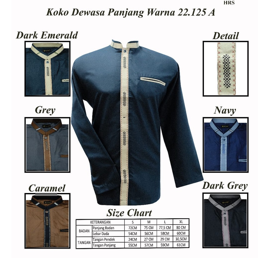 BAJU KOKO AL LUTHFI  LENGAN PANJANG