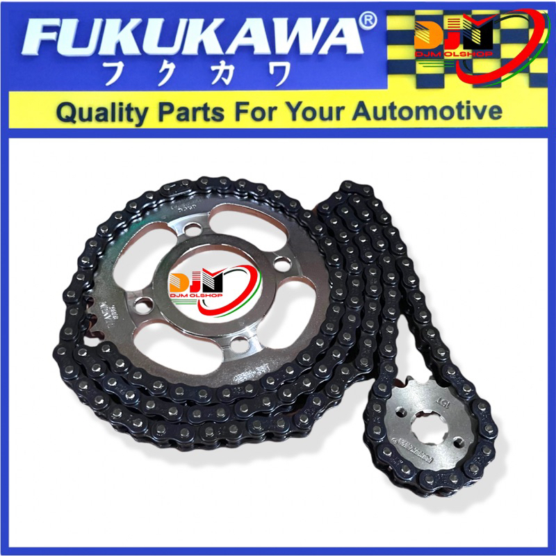 Gear Set Fukukawa Gir Paket Honda GL100 Rantai 428H-100L-15T-38T