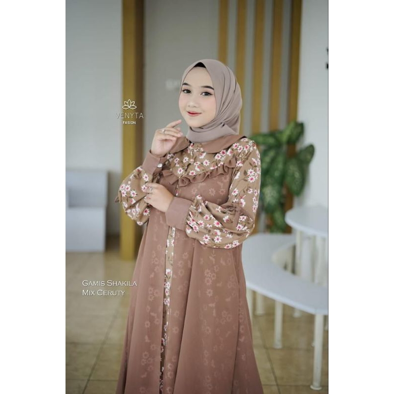 Gamis Set Cardigan by Venyta Fashion | Gamis Cardigan Venyta Fashion