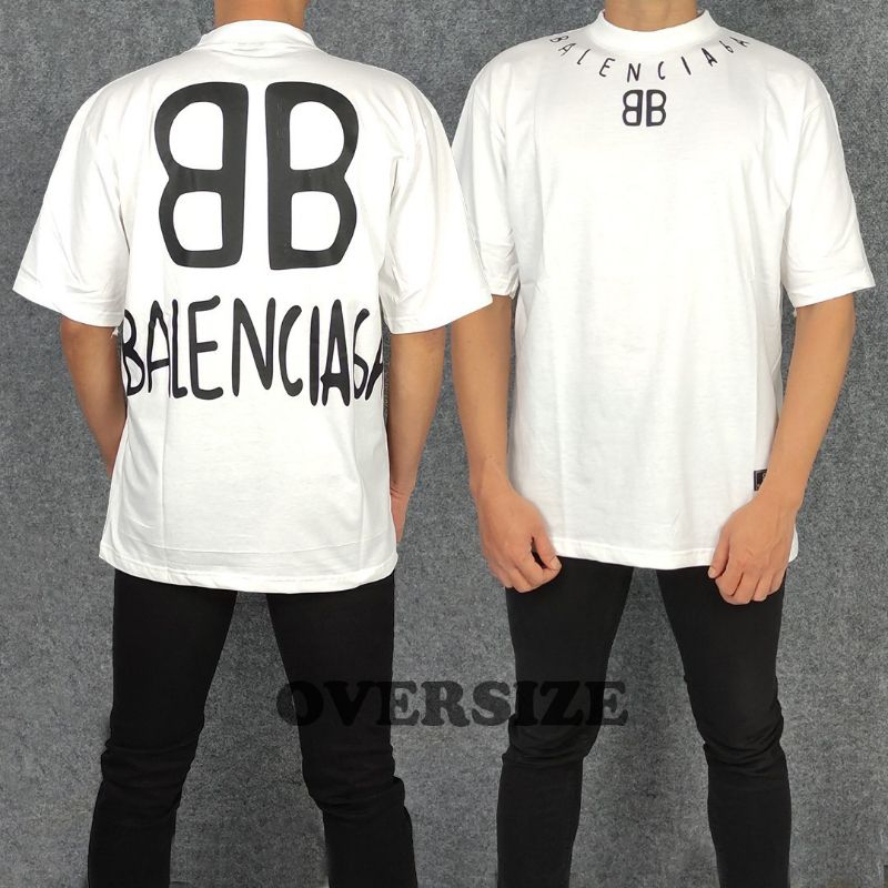 Baju Kaos Oversize / Baju Kaos Jumbo / Kaos Oversize Tulisan Melengkung