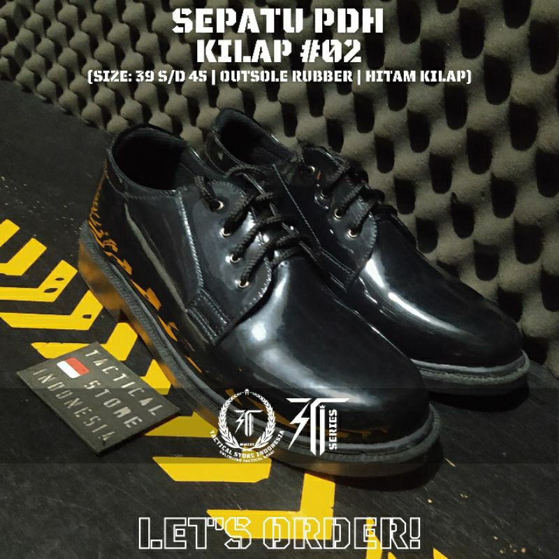 GRADE A Sepatu PDH TNI POLRI Model Terbaru Kualitas Premium