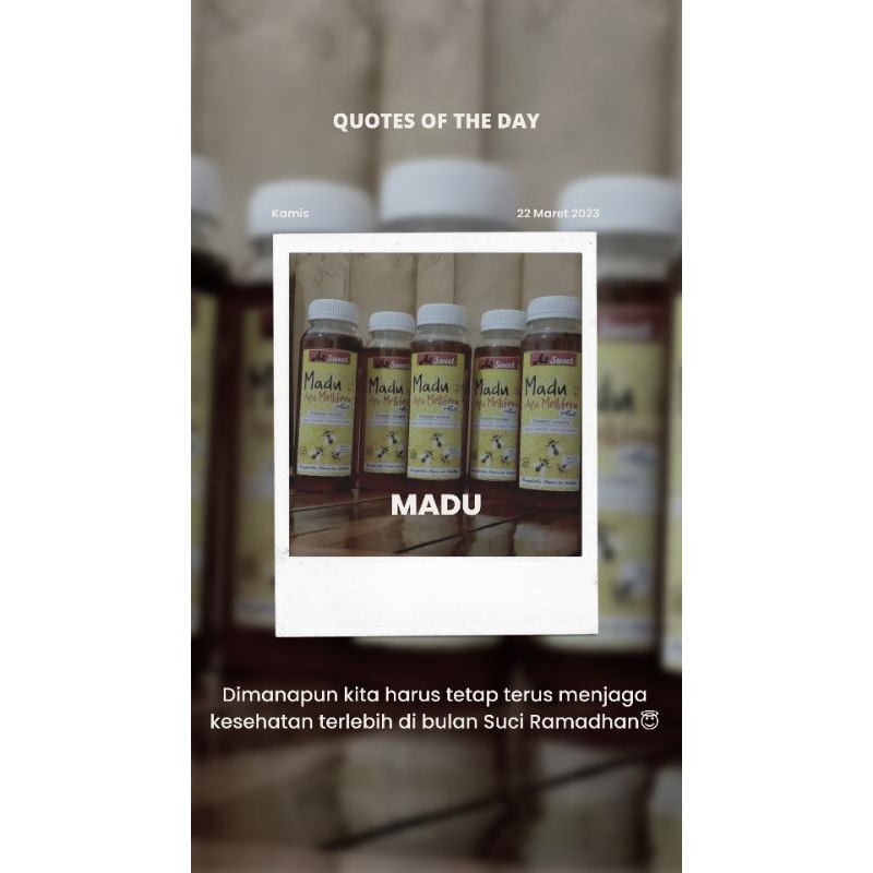 

madu murni 100% asli tanpa campuran ukuran 250ml