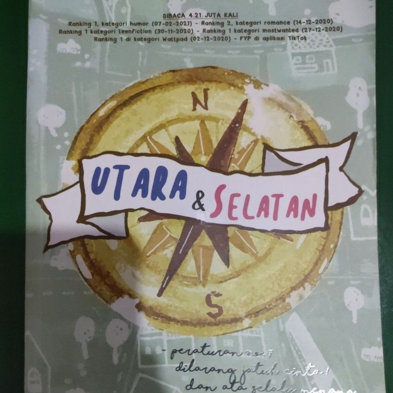 NOVEL BEKAS " UTARA DAN SELATAN" (free gift random)
