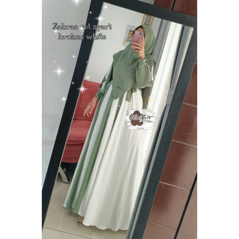 Zahraa Set Syar'i by Athata | Gamis Set by Athata