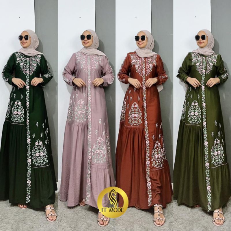 Gamis bordir FF mode