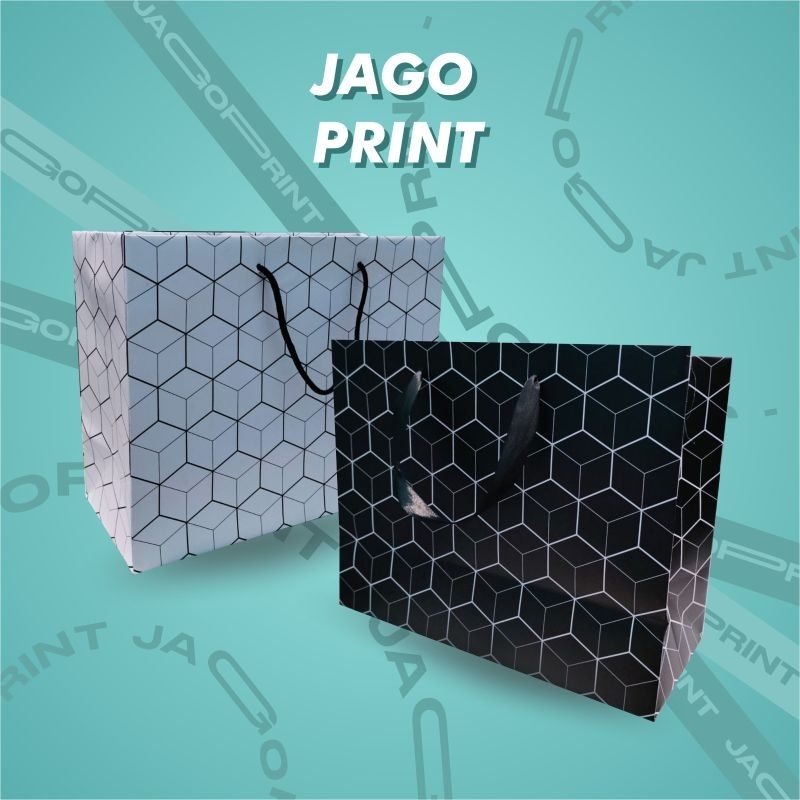 

Paper Bag Premium Motif Hexagon