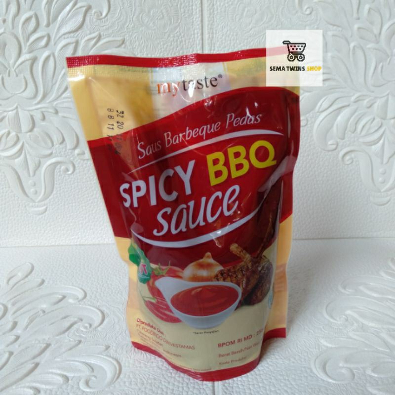 

MY TASTE Saus BARBEQUE BBQ LEVEL 3 SPICY PEDAS 500gr - Saos Instan Mytaste 500gram