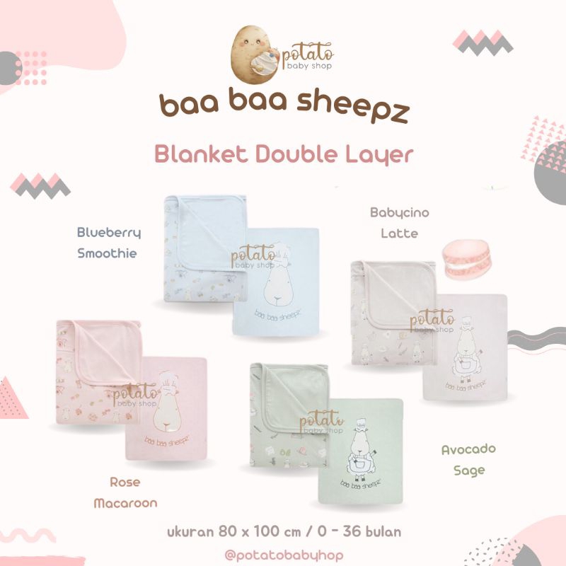 Baabaasheepz Blanket Double Layer X Tiffany Arthur - Selimut Baabaasheepz