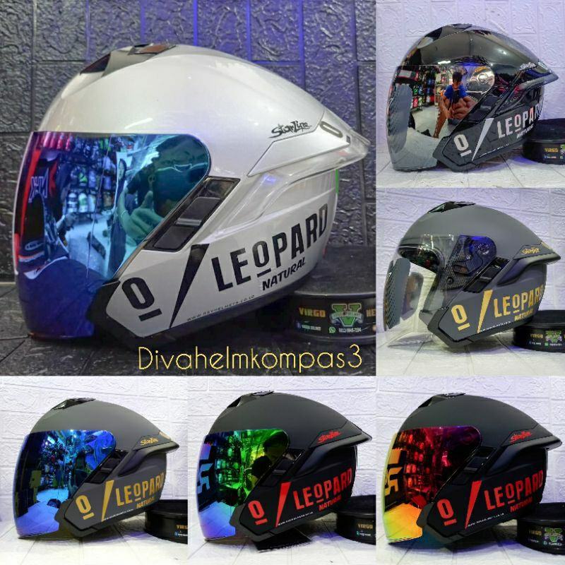 HELM RSV SV300 SOLID PAKET GANTENG LEOPARD|HELM RSV SV300 POLOS