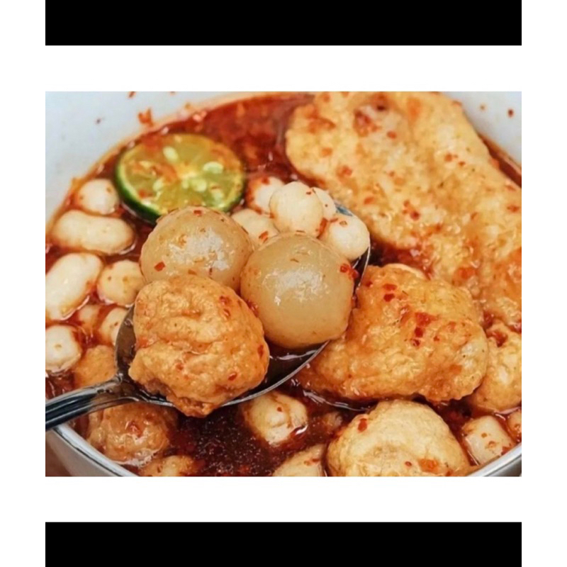 

Baso aci isi ayam suir isi 6 butir komplit