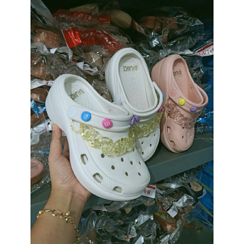 Myanka jelly shoes wedges Bapao Eva Rantai