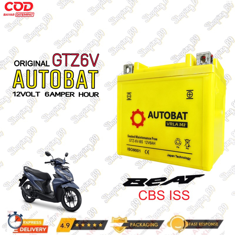 AKI MOTOR BEAT CBS ISS, BEAT DELUXE, SCOOPY ISS AUTOBAT GTZ6V