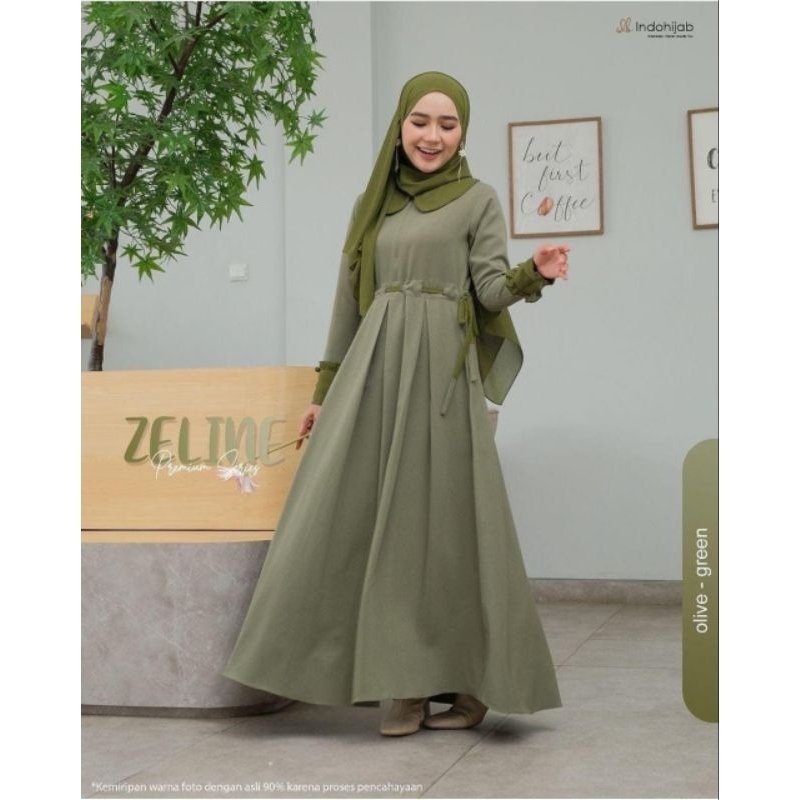 Zeline dress by indohijab/indohijab/ gamis premium/gamis Sale