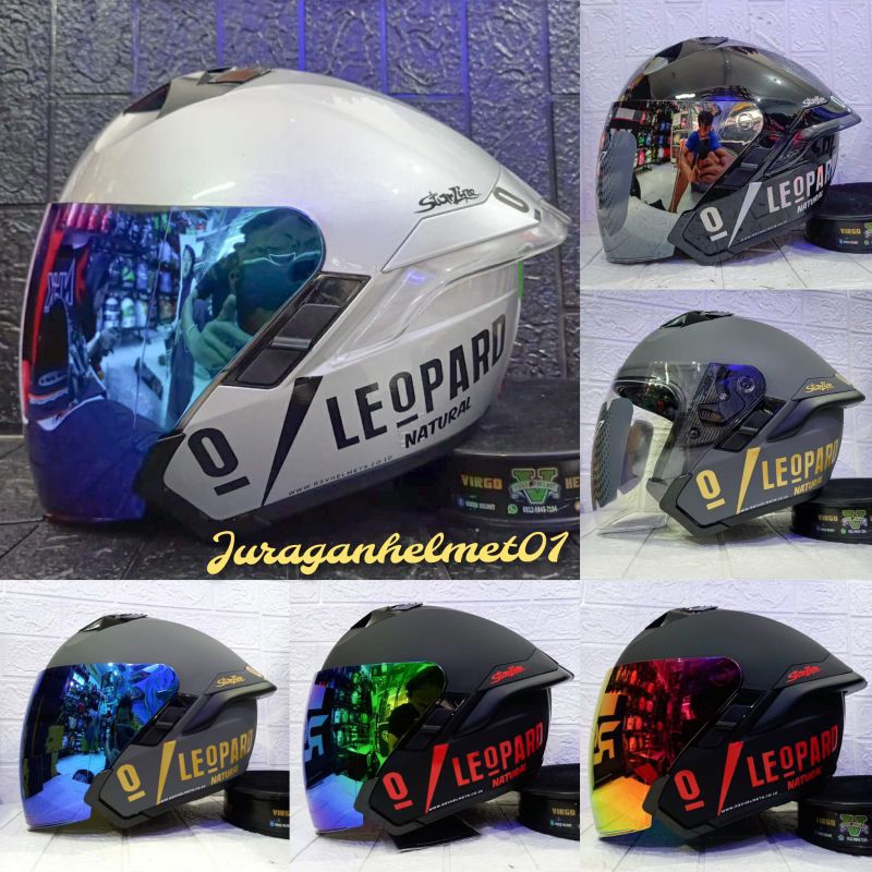 HELM RSV SV300 SOLID PAKET GANTENG LEOPARD|RSV SV300 POLOS PAKET GANTENG