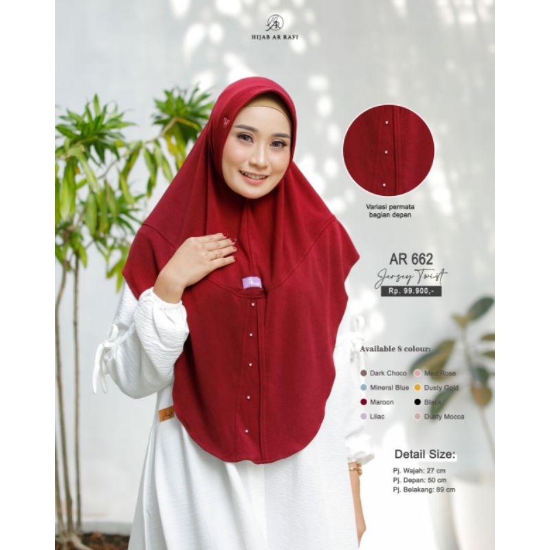 HIJAB ARRAFI AR 662 JILBAB BERGO KUDUNG TUDUNG KERUDUNG INSTAN SYARI