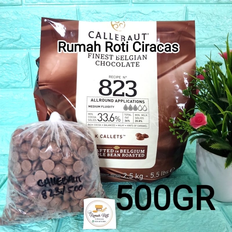 

823 CHOCOLATE CALLEBAUT MILK CHOCO COIN 500GR BELGIUM COKLAT 500 GR