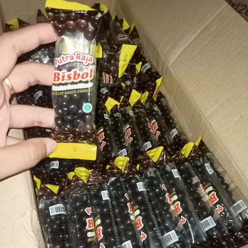 

putra Raja Bisbol biskuit salut coklat 1rtg 10pcs