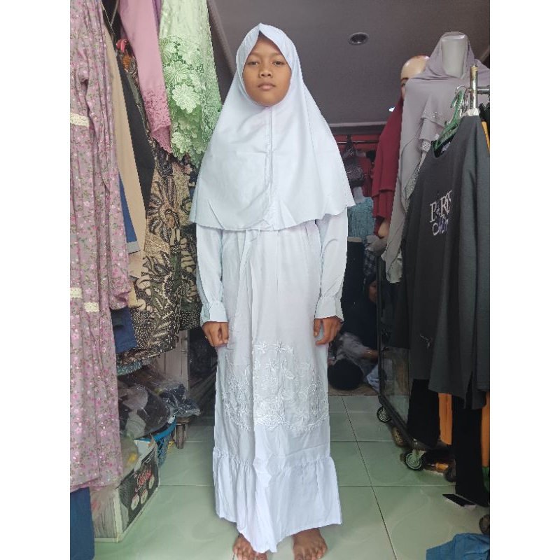 BAJU GAMIS PUTIH SD ANAK PEREMPUAN
