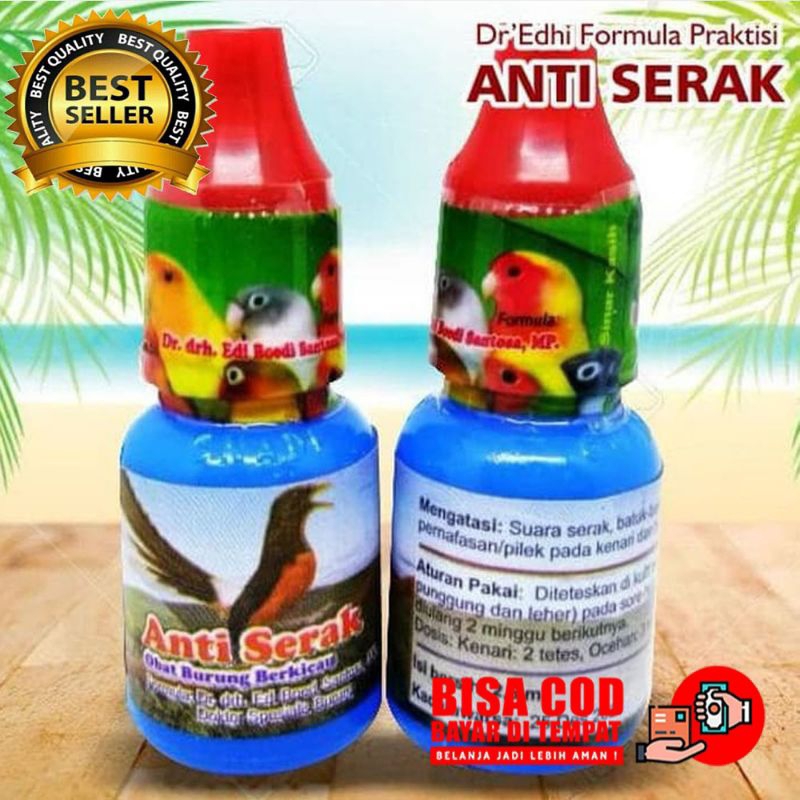 Anti Serak Dr. Edhi obat untuk semua jenis burung//harga grosir lebih murah