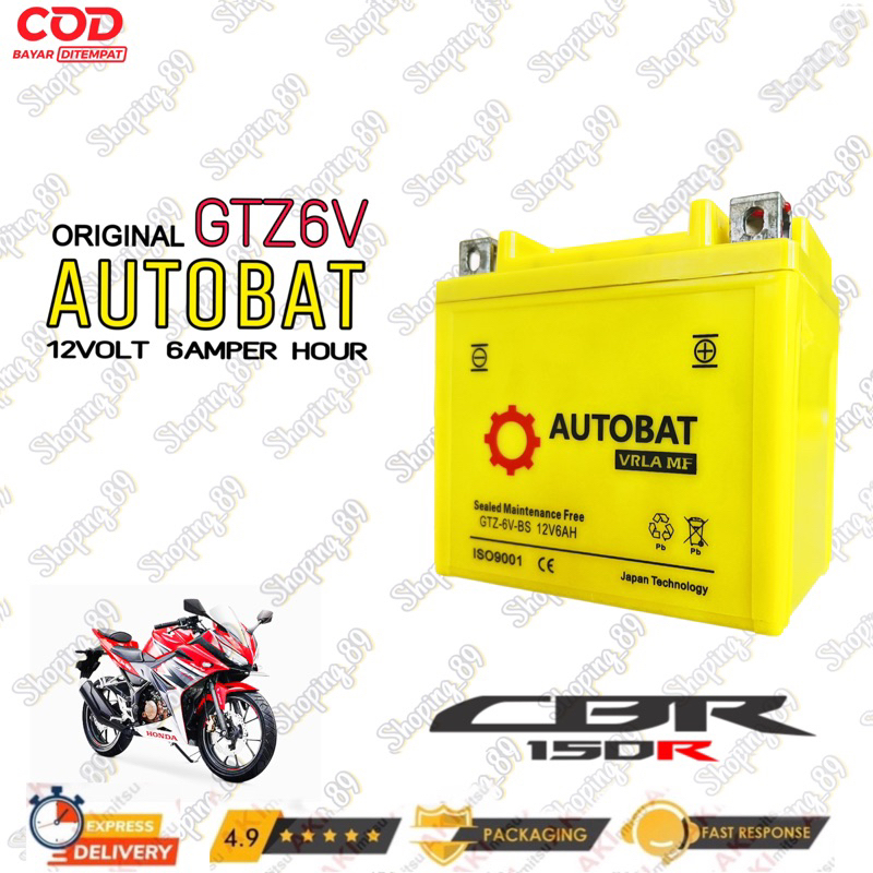 AKI MOTOR CBR 150, CB 150R, 12V 6AH