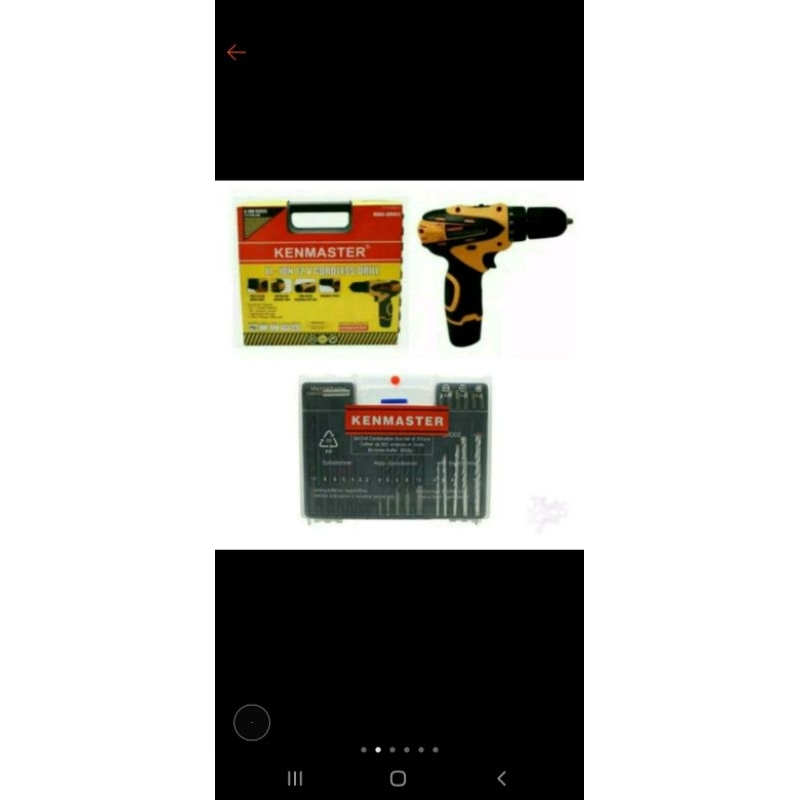 Bor Cas Cordless Kenmaster, Mata Bor Set, Bor Flexible Extension