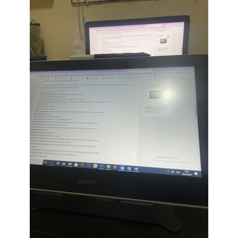 WACOM ONE DISPLAY/ PENTABLET WACOM ONE DISPLAY ALTERNATIF CINTIQ