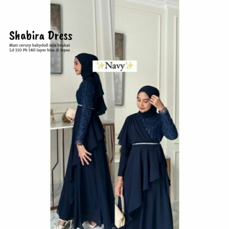 JS. SHABIRA DRESS GAMIS ORI JASMINE