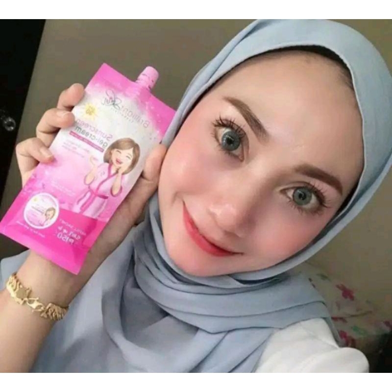 Refill suncreen gel cream / cream siang brilliant skin 13g Dan 50g Original