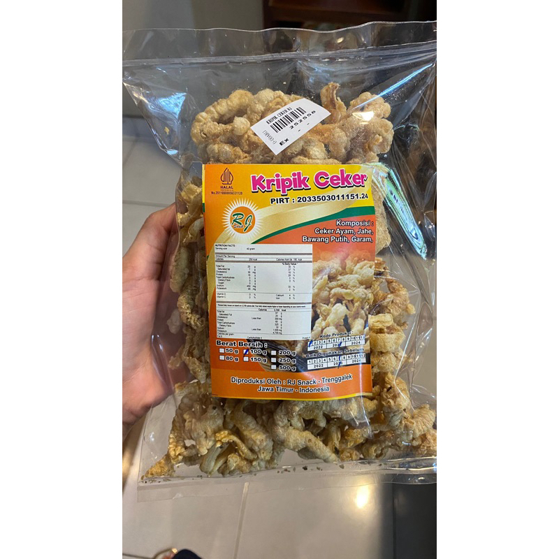 

Kripik/Keripik Ceker Ayam “Rj Snack”