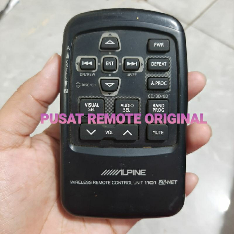 REMOTE REMOT WIRELESS UNIT ALPINE 1101 ORIGINAL ASLI