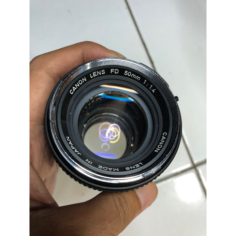 Lensa Manual Canon FD 50mm f1.4 chrome nose mount FD